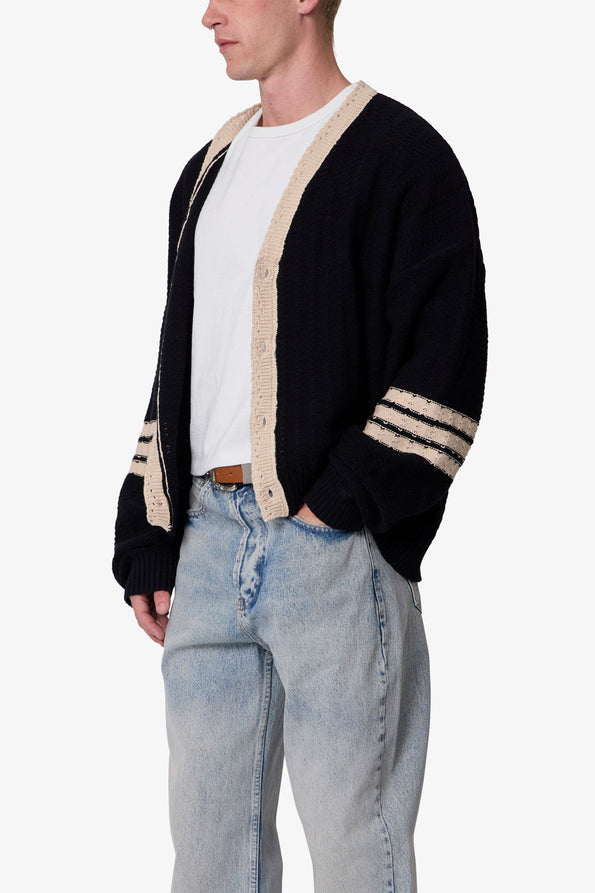 RETROFOLD  COLLEGIATE CARDIGAN SWEATER