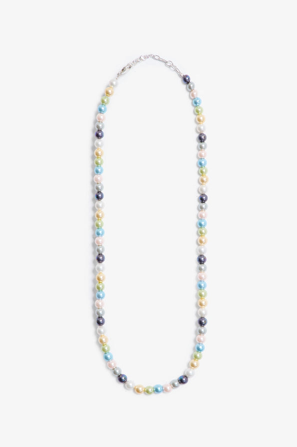 RETROFOLD  COLORED PEARL NECKLACE JEWELRY