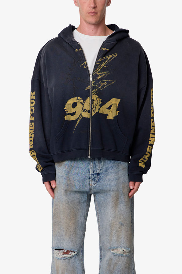 RETROFOLD  QUIET ZIP UP HOODIE