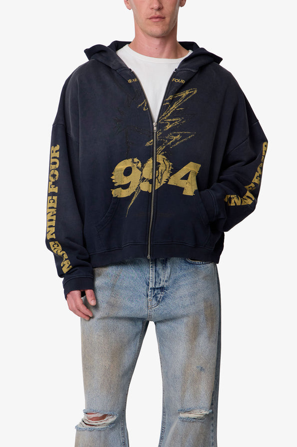 RETROFOLD  QUIET ZIP UP HOODIE