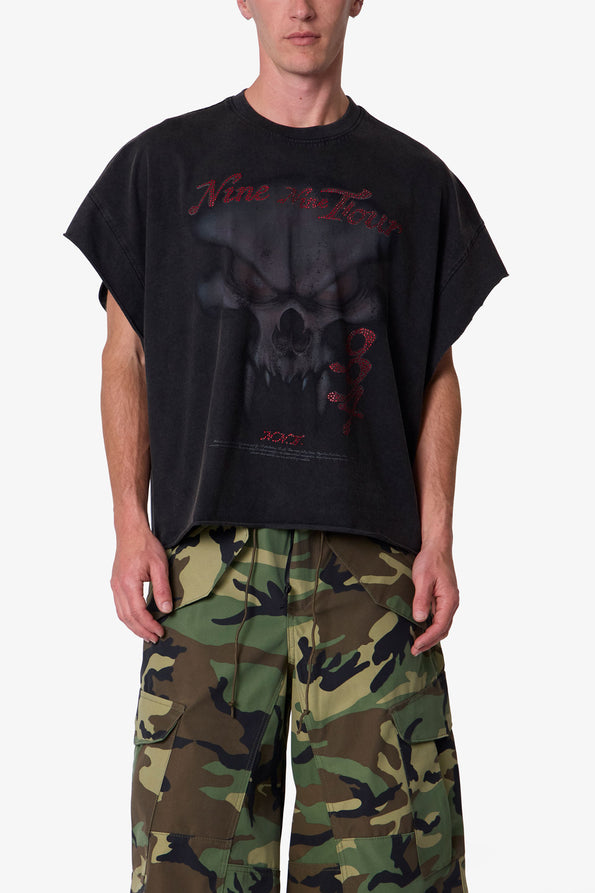 RETROFOLD  SKULL CUT OFF TEE