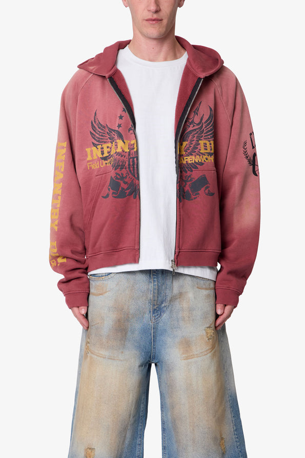 RETROFOLD  WASHED INFANTRY HOODIE