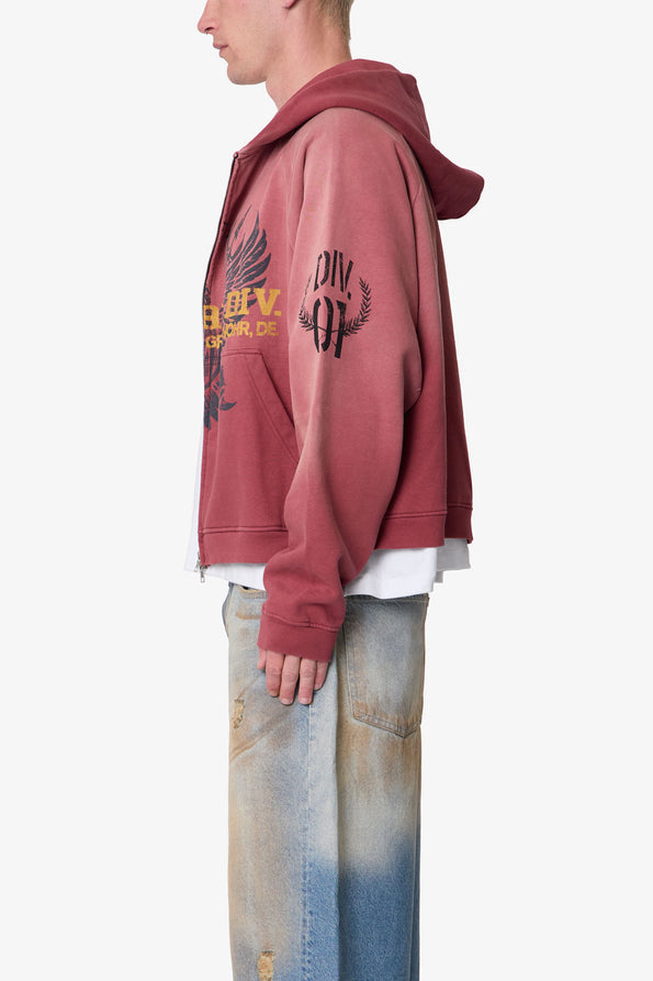 RETROFOLD  WASHED INFANTRY HOODIE