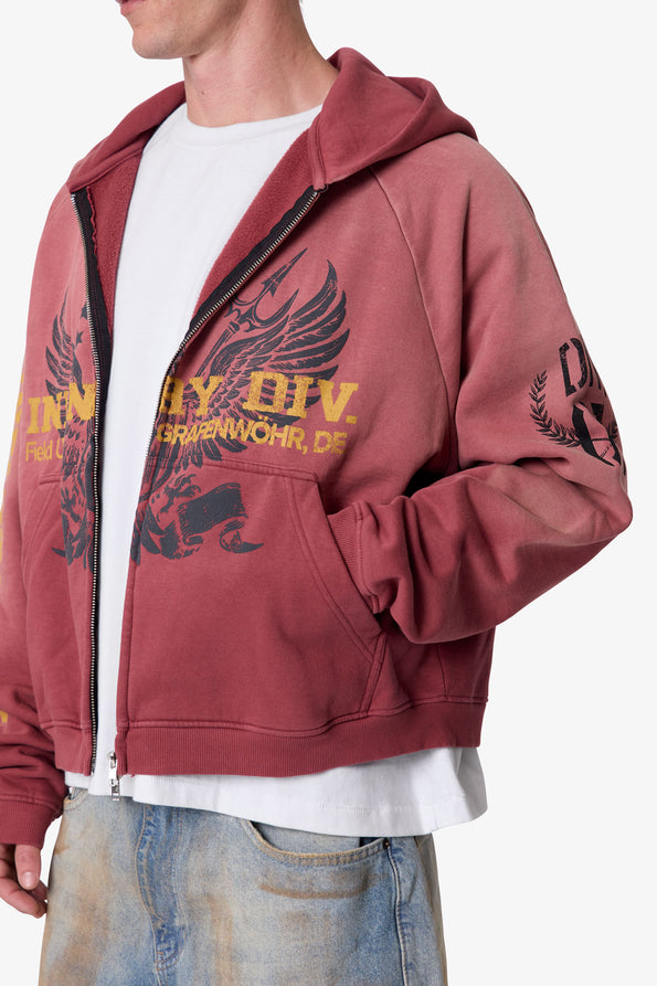 RETROFOLD  WASHED INFANTRY HOODIE