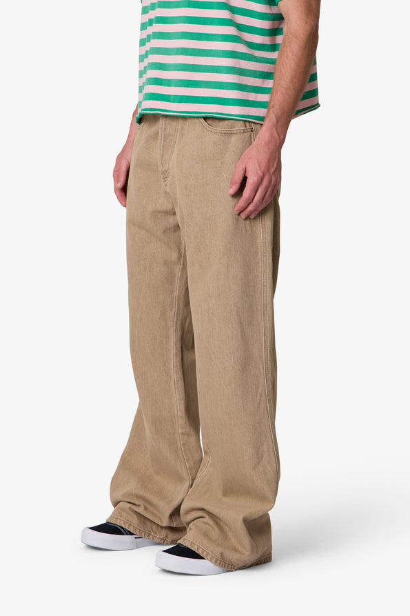 RETROFOLD  WASHED KICK FLARE DENIM