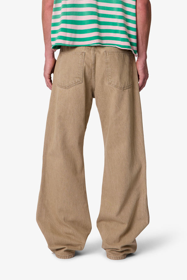 RETROFOLD  WASHED KICK FLARE DENIM