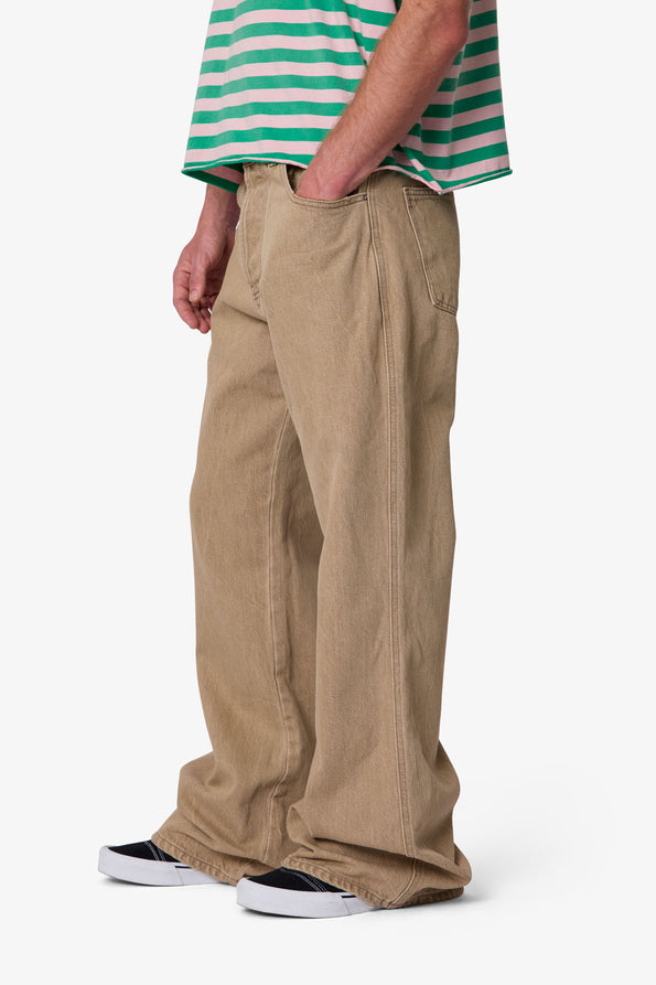 RETROFOLD  WASHED KICK FLARE DENIM