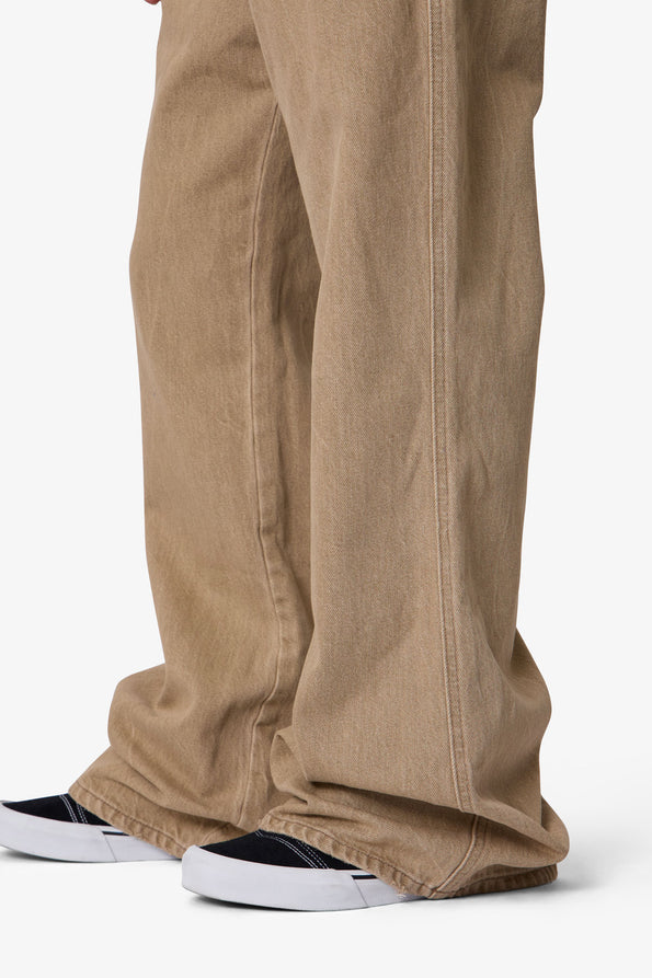 RETROFOLD  WASHED KICK FLARE DENIM