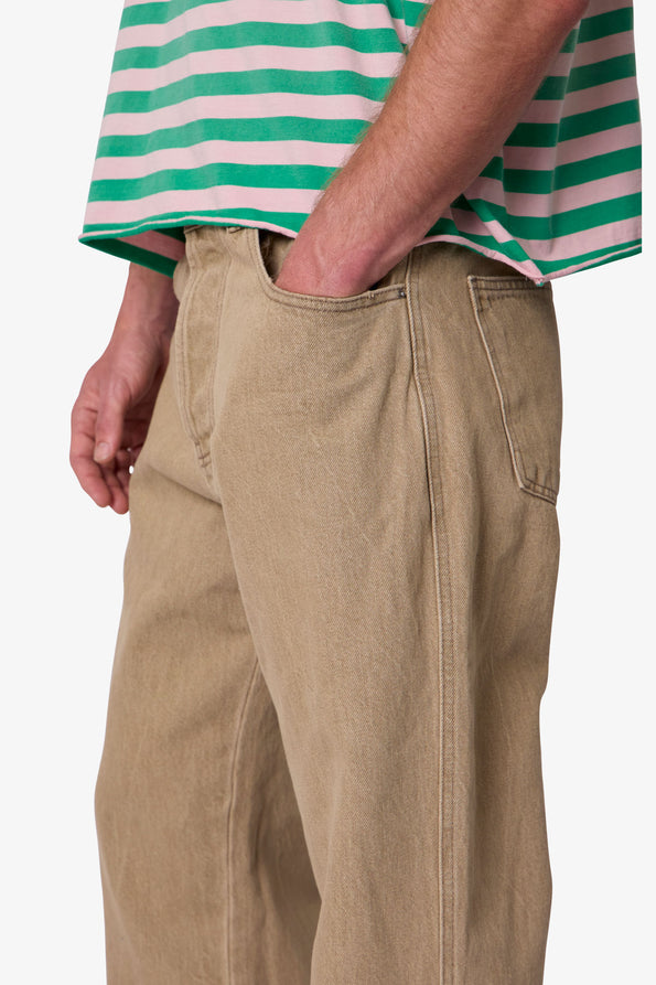 RETROFOLD  WASHED KICK FLARE DENIM