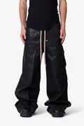 RETROFOLD  WAXED RAVE SEAM CARGO PANTS